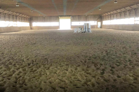 Large indoor sand arena for horseback riding in Cookstown