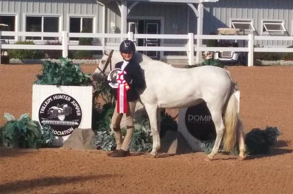 Kailey Kaiser with Northwind Snow Angel at the Trilliums